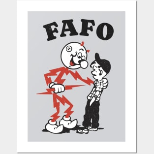 FAFO - retro vintage design Posters and Art